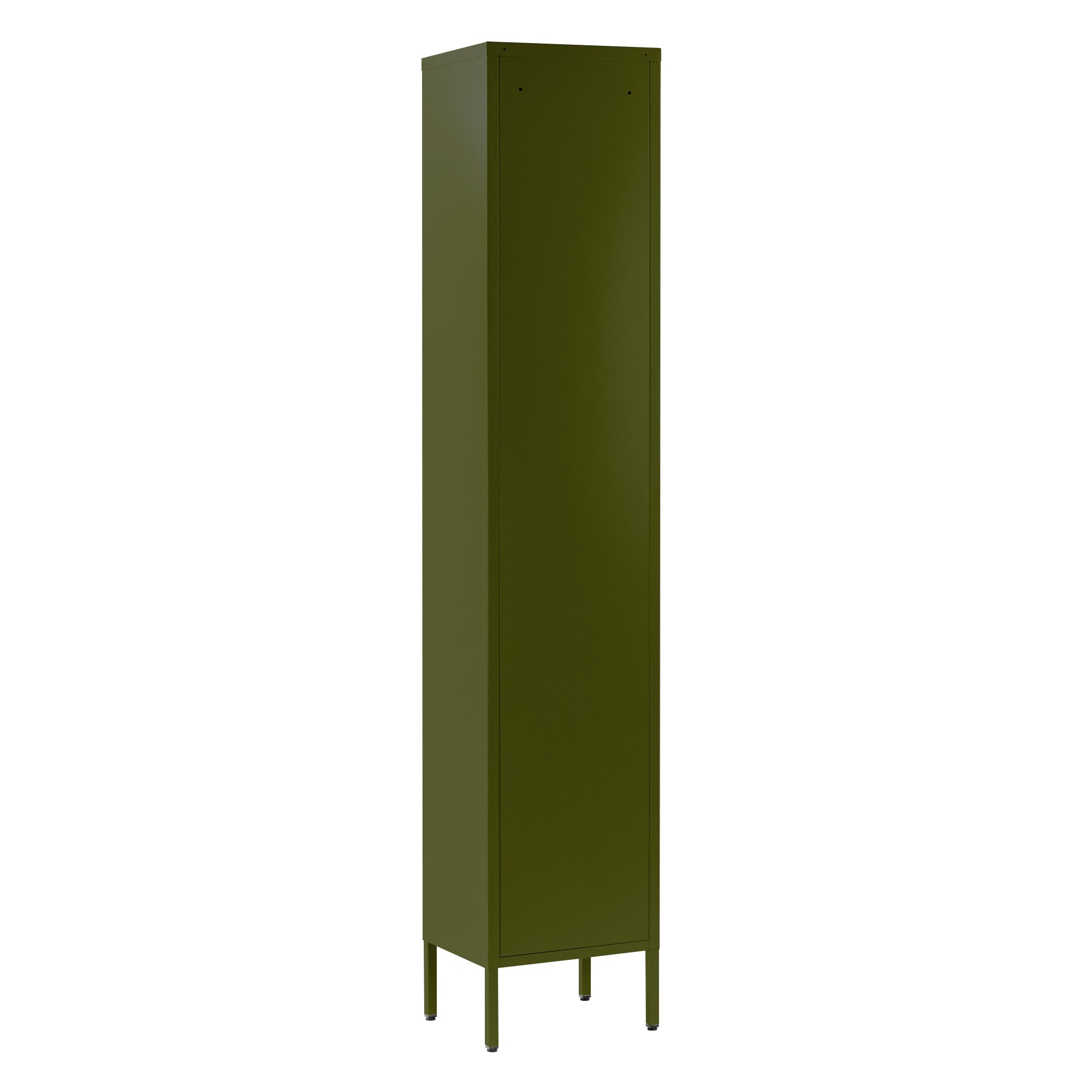 Avis 71-inch Dark Green Metal Cabinet with Clear Door