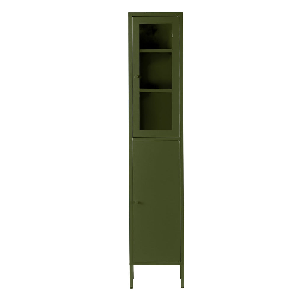 Aviva 71-inch Dark Green Two Door Metal Cabinet