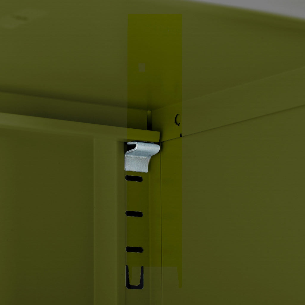 Aviva 71-inch Dark Green Two Door Metal Cabinet