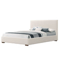 Bedwyr White Boucle Fabric Upholstered King Bed